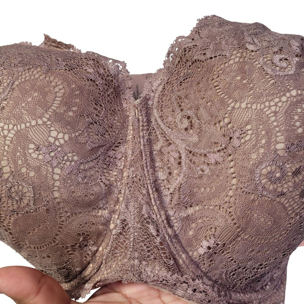 ThirdLove Women 24/7 Lace Balconette Bra Underwire Beige Size 42E - Picture 3 of 11